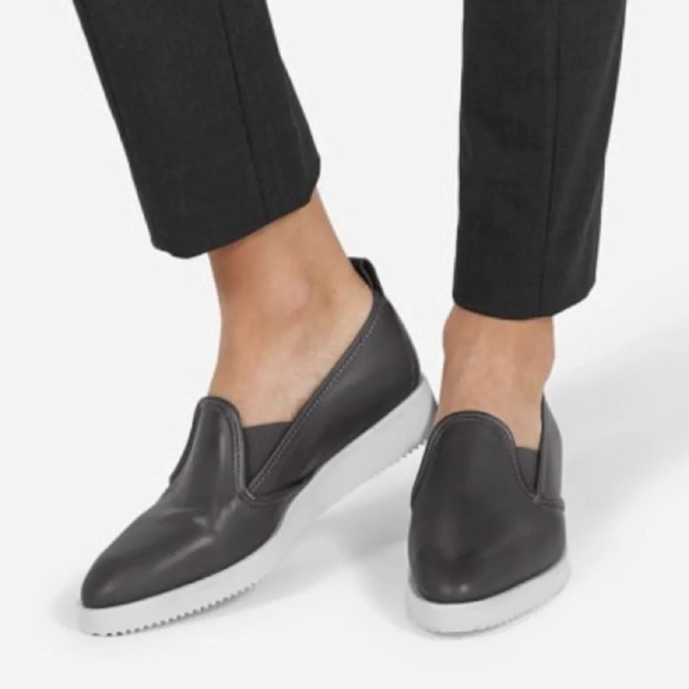 Everlane Leather Point Toe Loafers